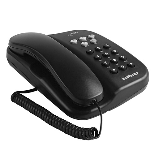 3 opções de volume Telefone com Fio Intelbras TC500 Campainha 3 Volumes