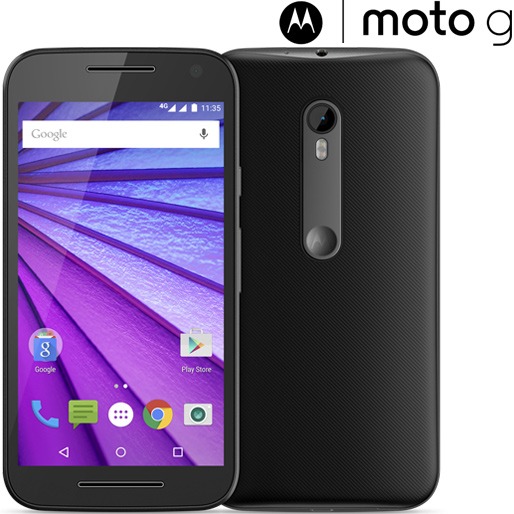 Smartphone Motorola Moto G™ 3ª Geração Tela 5’’ 4G/3G - Preto smartphone motorola moto g terceira geracao tela 5 polegadas 4g preto