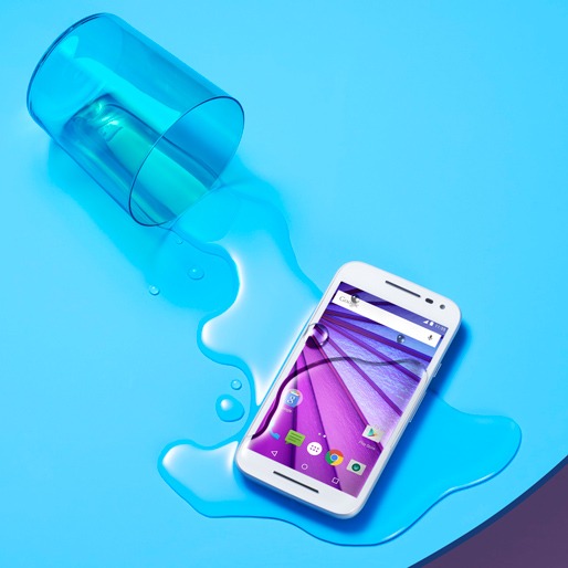 Seu Moto G 3ª Geração é resistente à água! smartphone motorola moto g 3 colors hdtv branco 3 shells