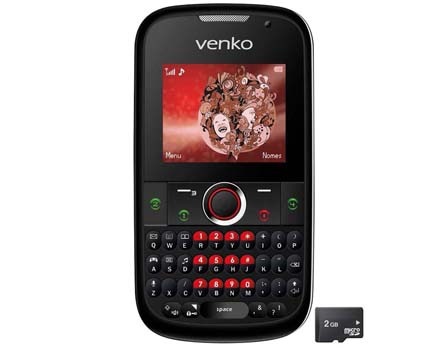O celular desbloqueado Venko Carisma, de frente O celular desbloqueado Venko Carisma, de frente