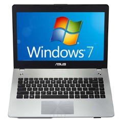 O notebook Asus N46VM V3081Q aberto Classic notebook Asus N46VM V3081Q aberto
