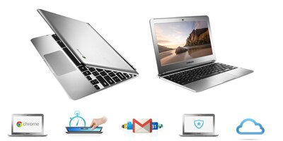 netbook samsung chromebook prata armazenamento nuvem