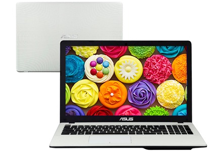 O design do Asus X550CA com acabamento em branco dá mais elegância ao Notebook, e a tela LED lhe proporciona uma imagem incrível asus x550ca branco notebook design tela led 15.6 polegadas