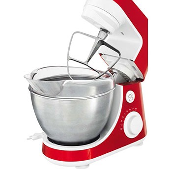 Detalhe da batedeira planetária Arno SX85 Inox Vermelho batedeira planetária Arno SX85 Inox Vermelho detalhe