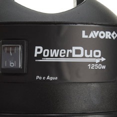 Para limpar praticamente tudo! aspirador de pó Power Duo Lavor Liquido Uso Residencial Preto detalhe