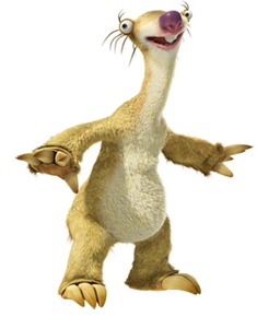 Sid, o animado e divertido Sid personagem do filme era do gelo