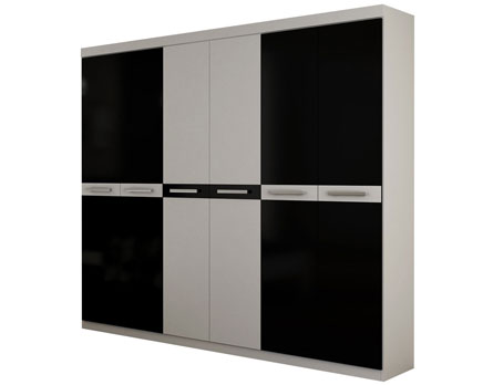 Guarda-Roupa Santos Andirá Ouro 6.4 - Design elegante e facilidade na movimentação das portas e gavetas Guarda-Roupa Santos Andirá Ouro 6.4 - Design elegante e facilidade na movimentação das portas e gavetas