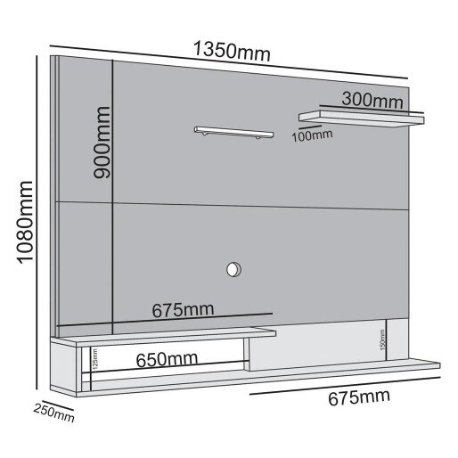 Medidas Para Sala De Tv ~ Painel Benetil Drummond para TV de Até 55 Racks e Painéis no Medidas Para Sala De Tv ~ Painel Benetil Drummond para TV de Até 55 Racks e Painéis no