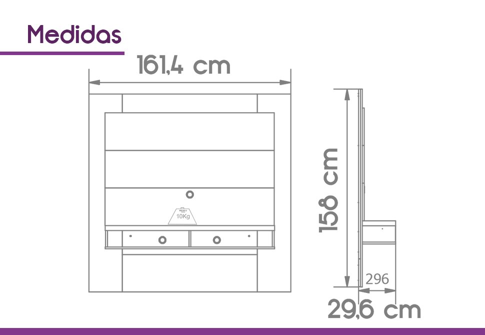 Medidas De Uma Sala De Tv ~ Home Linea modelo Milão para TV até 58” Racks e Painéis no Medidas De Uma Sala De Tv ~ Home Linea modelo Milão para TV até 58” Racks e Painéis no