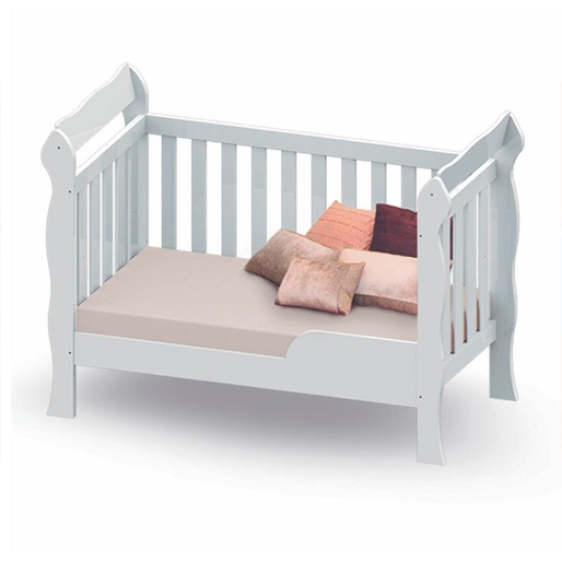 De berço à opção de mini cama Berço Mini Cama Carolina Móveis Lila 3 em 1