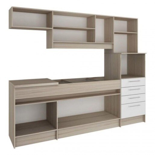 Cozinha Compacta Decibal Open 8 Portas e 4 Gavetas Ambiente Completo Cozinh # Cozinha Compacta Completa Com Pia Cozinha Compacta Decibal Open 8 Portas e 4 Gavetas Ambiente Completo Cozinh # Cozinha Compacta Completa Com Pia