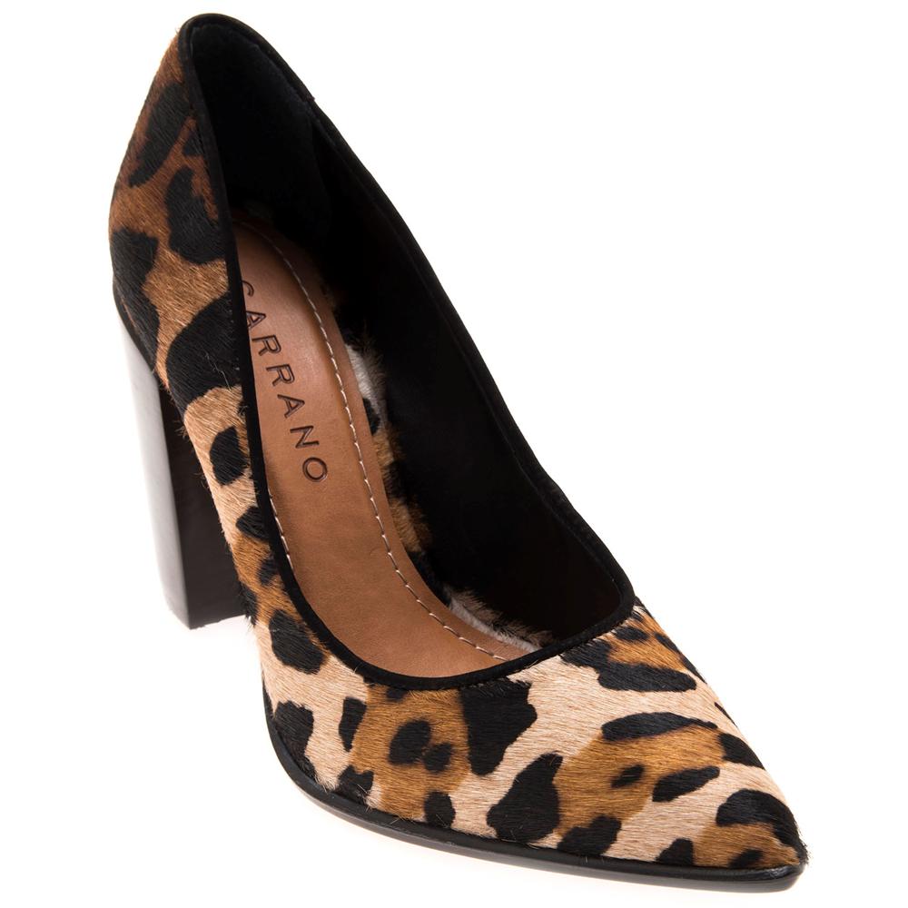 sapato feminino animal print