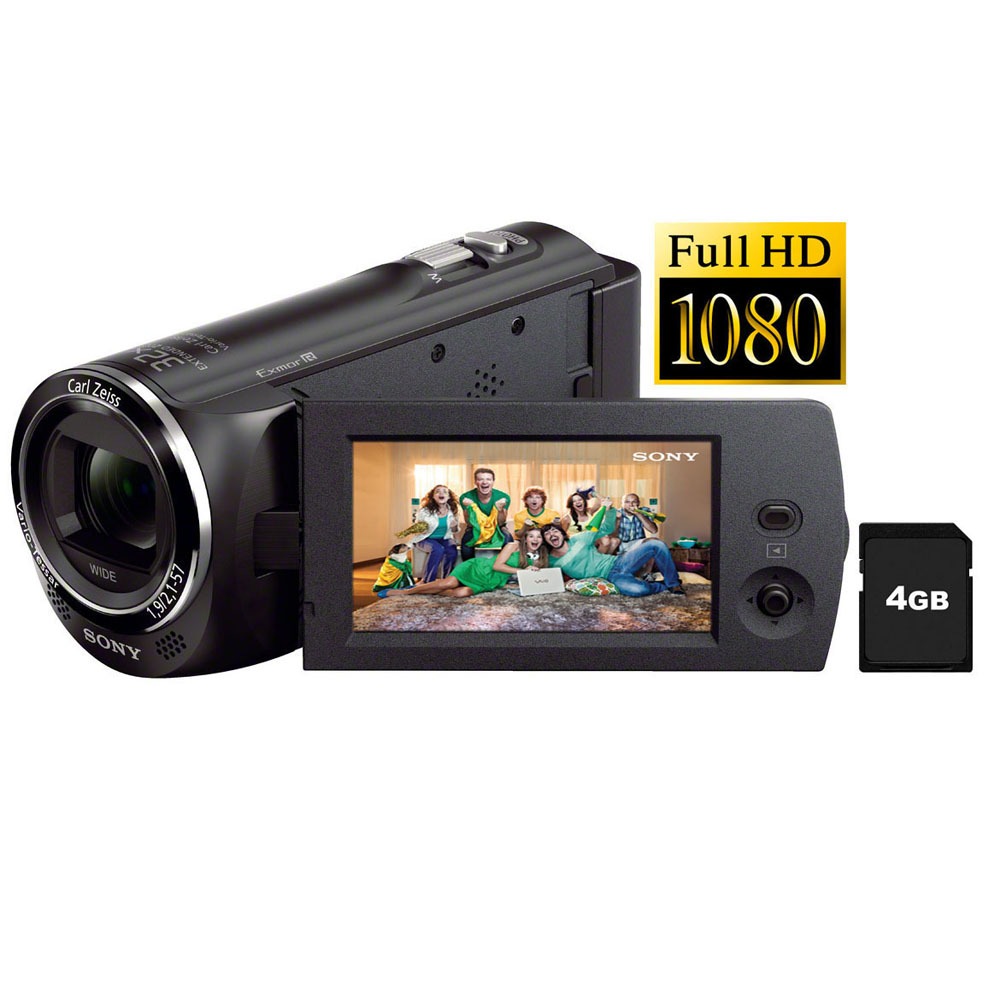 Filmadora Handycam HDRCX220 Sony Full HD Preta LCD 2,7" Zoom Óptico