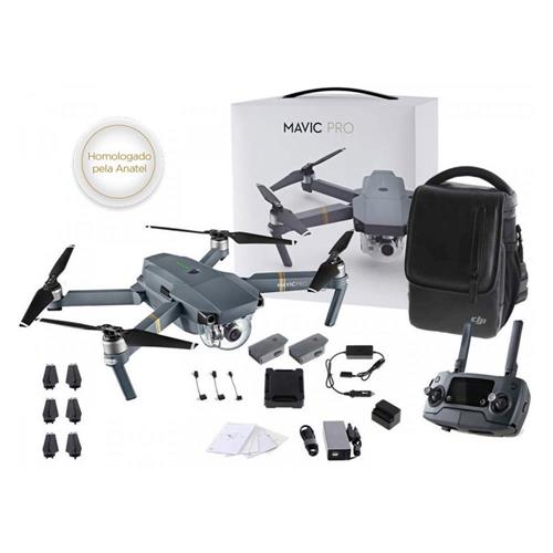 Drone DJI Mavic Pro Fly More Combo - Cinza Menor preço em Drone DJI Mavic Pro Fly More Combo - Cinza