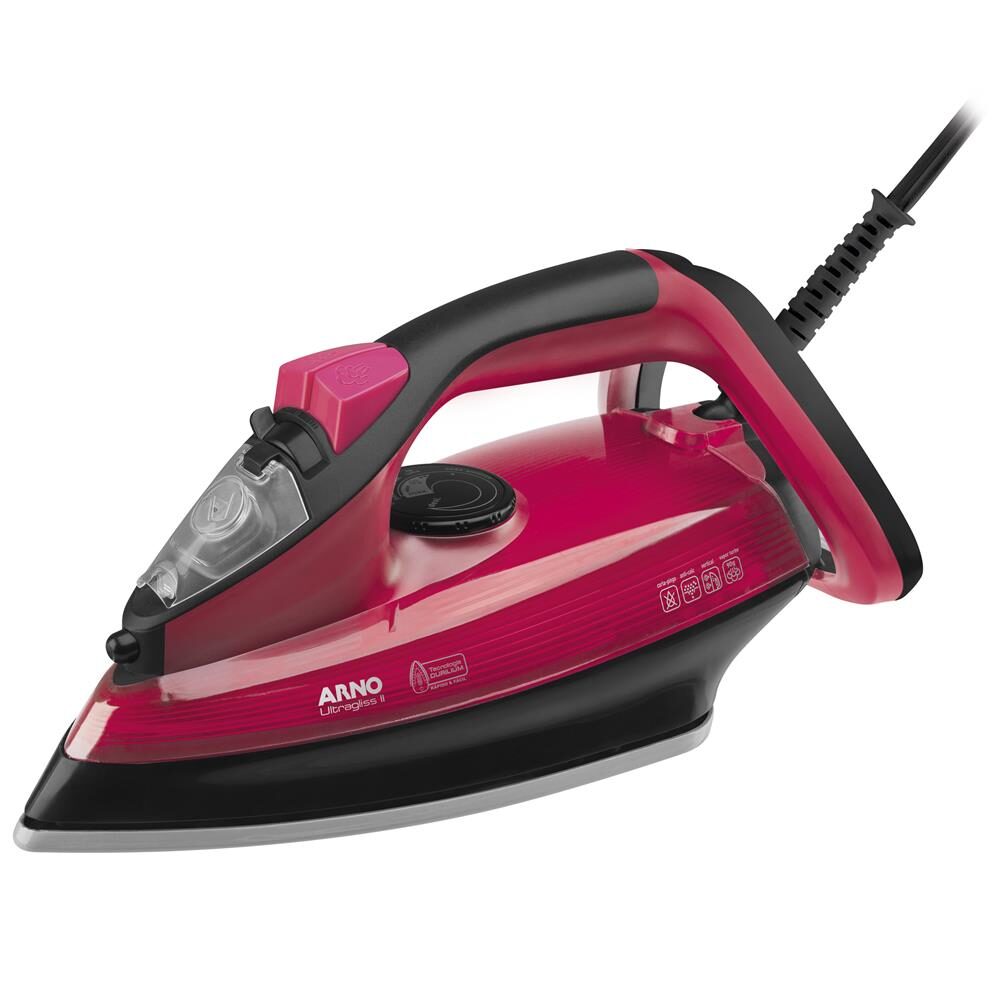 Ferro a Vapor Arno Ultragliss I FUA2 com Spray – Preto e Rosa
