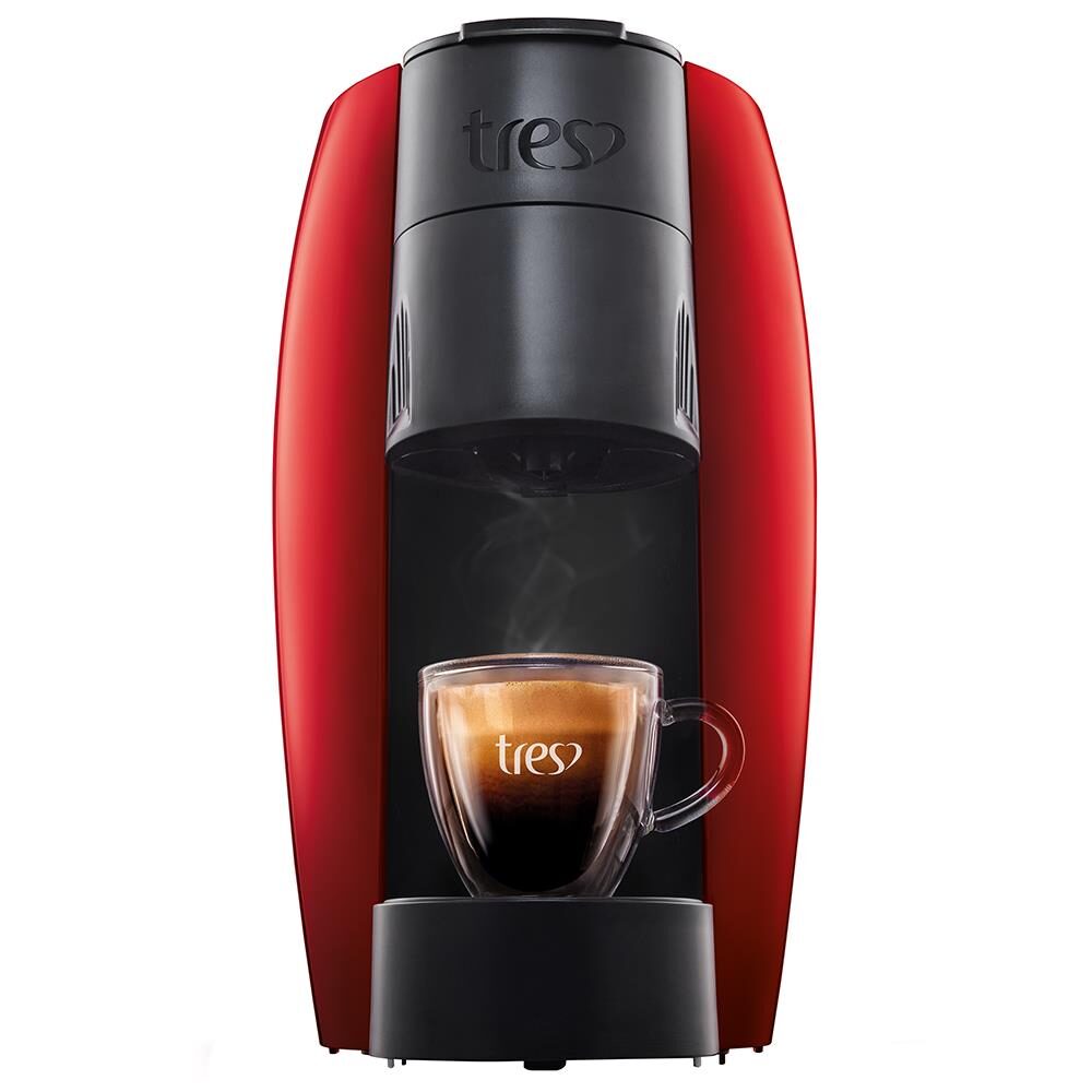 Máquina de Café Expresso Automática TRES LOV Multibebidas – Vermelha