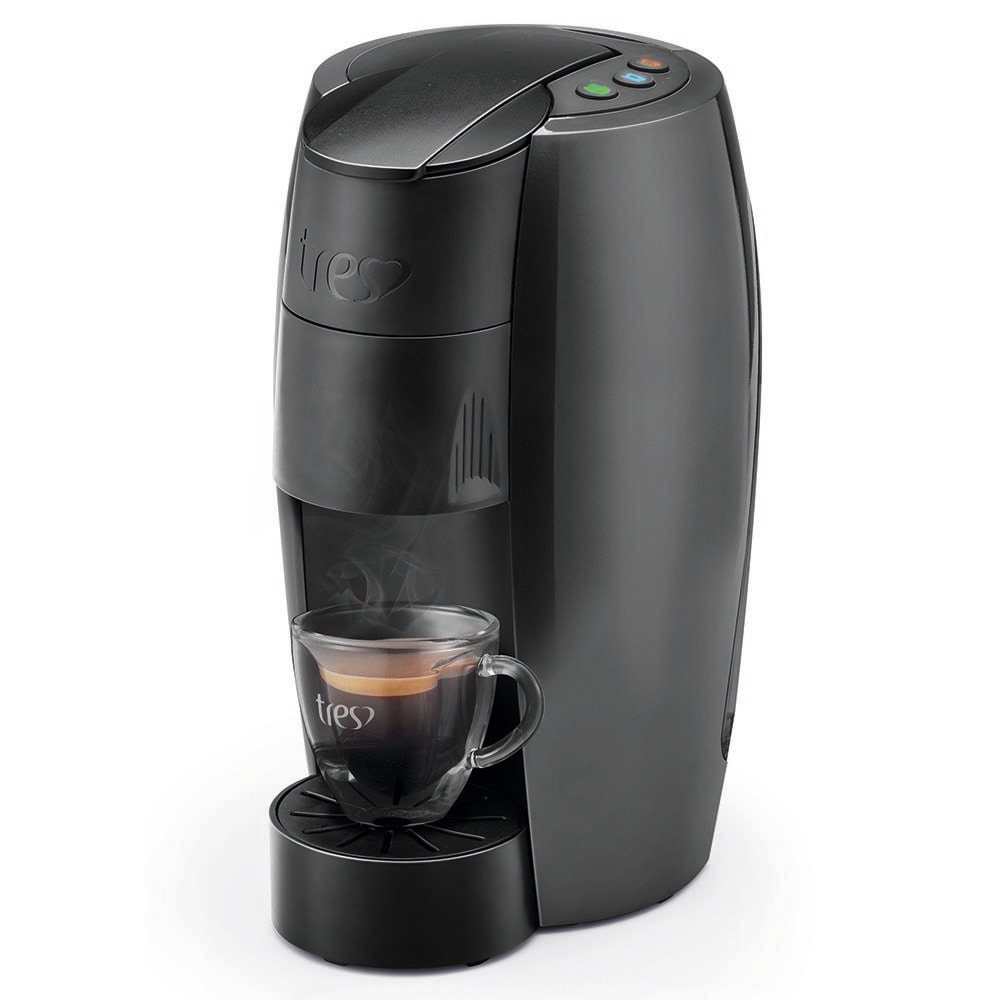 Máquina de Café Expresso Automática TRES LOV Multibebidas – Carbono