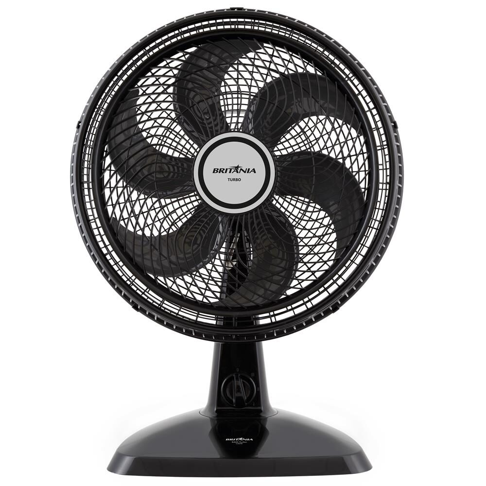 Ventilador de Mesa Britânia B400 Turbo 40 cm com 3 Velocidades - Preto