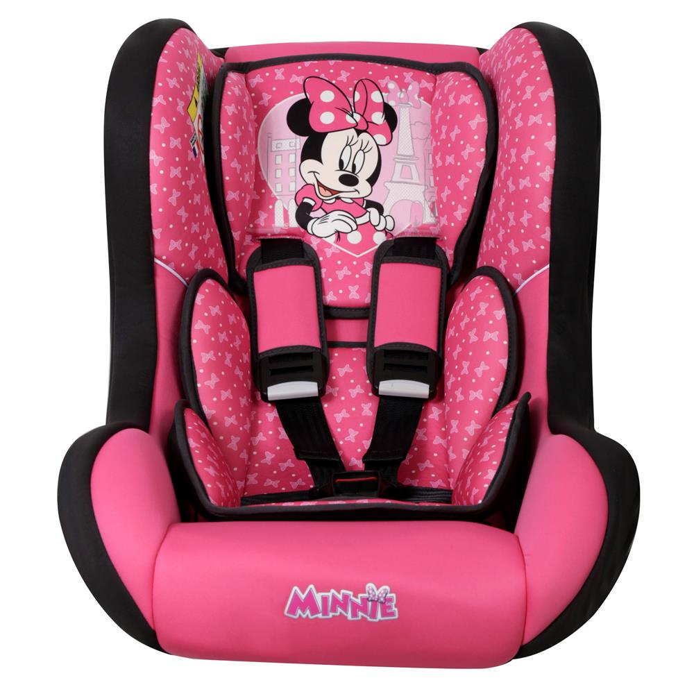 Cadeira Para Automóvel Team Tex Disney Trio Minnie Mouse Paris - 0 a 25kg - Rosa