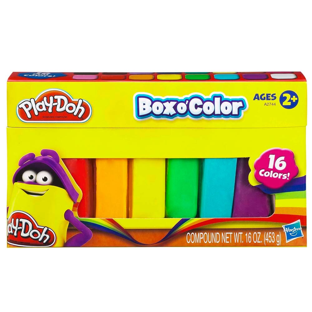 Massinha Hasbro Play-Doh Refil Boxo’Color A2744 – 16 Cores