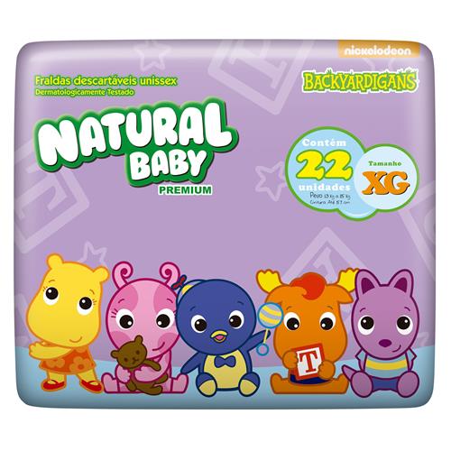 Menor preço em Fralda Natural Baby Backyardigans XG - 22 Unidades