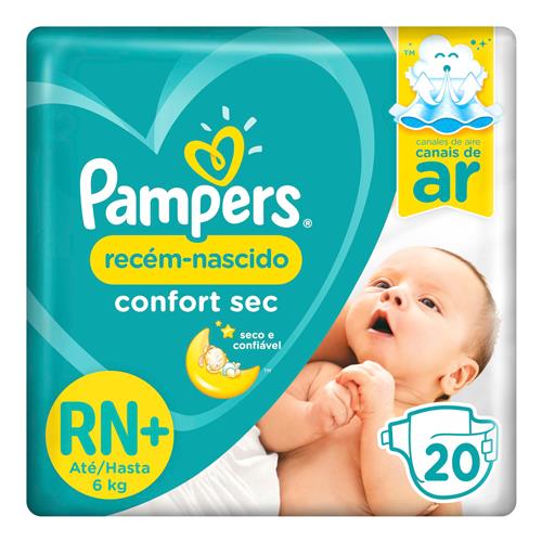 Menor preço em Fralda Pampers Recém-Nascido Confort Sec RN+ 20 Unidades