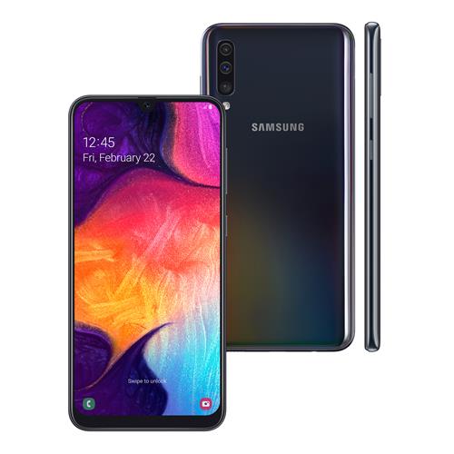 Smartphone Samsung Galaxy A50 Preto 64gb Tela Infinita De 6 4 Camera Traseira Tripla Leitor Digital Na Tela Android 9 0 E Processador Octa Core Android Casas Bahia