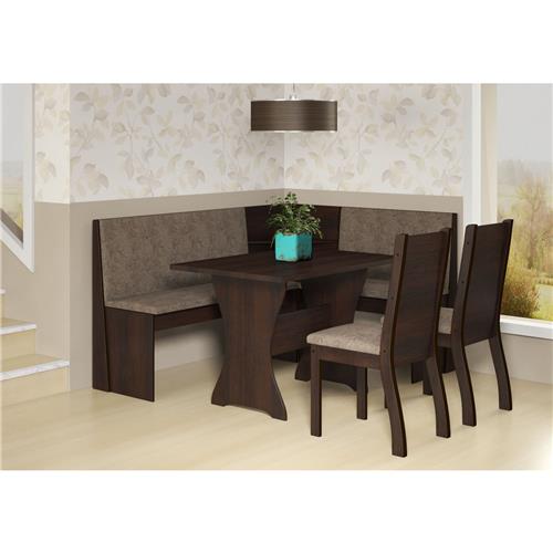 Canto Alemão Viero Móveis Coimbra com 2 Cadeiras Napoli é boa?