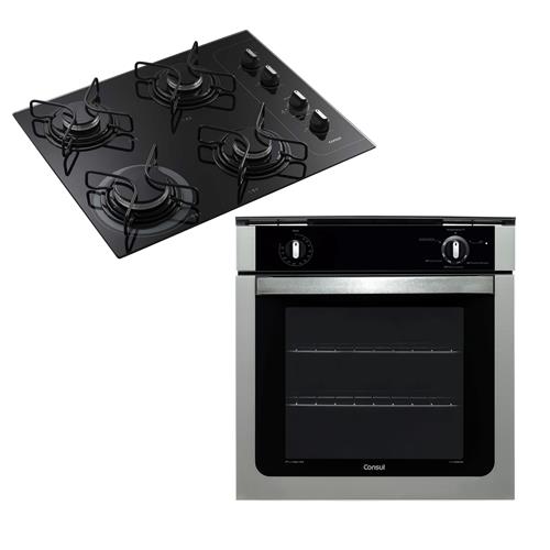 Forno de Embutir Consul a Gás COA84BR 78L 220v + Cooktop a Gás 4 Bocas Consul Facilite CD060AE Bivolt é boa?
