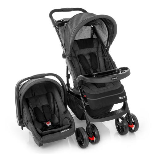 Menor preço em Carrinho de Bebê Cosco Travel System Moove - Preto Mescla 