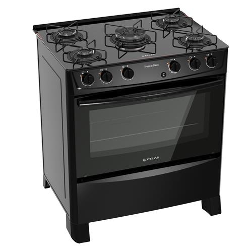 Fogão Atlas 5 Bocas Tropical Glass com Acendimento Automático – Preto é boa?