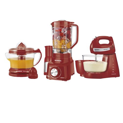 Conjunto Especial Mondial KT-96 Red Premium (Espremedor Premium + Batedeira Bella Massa Inox + Liquidificador Turbo L-900) é boa?