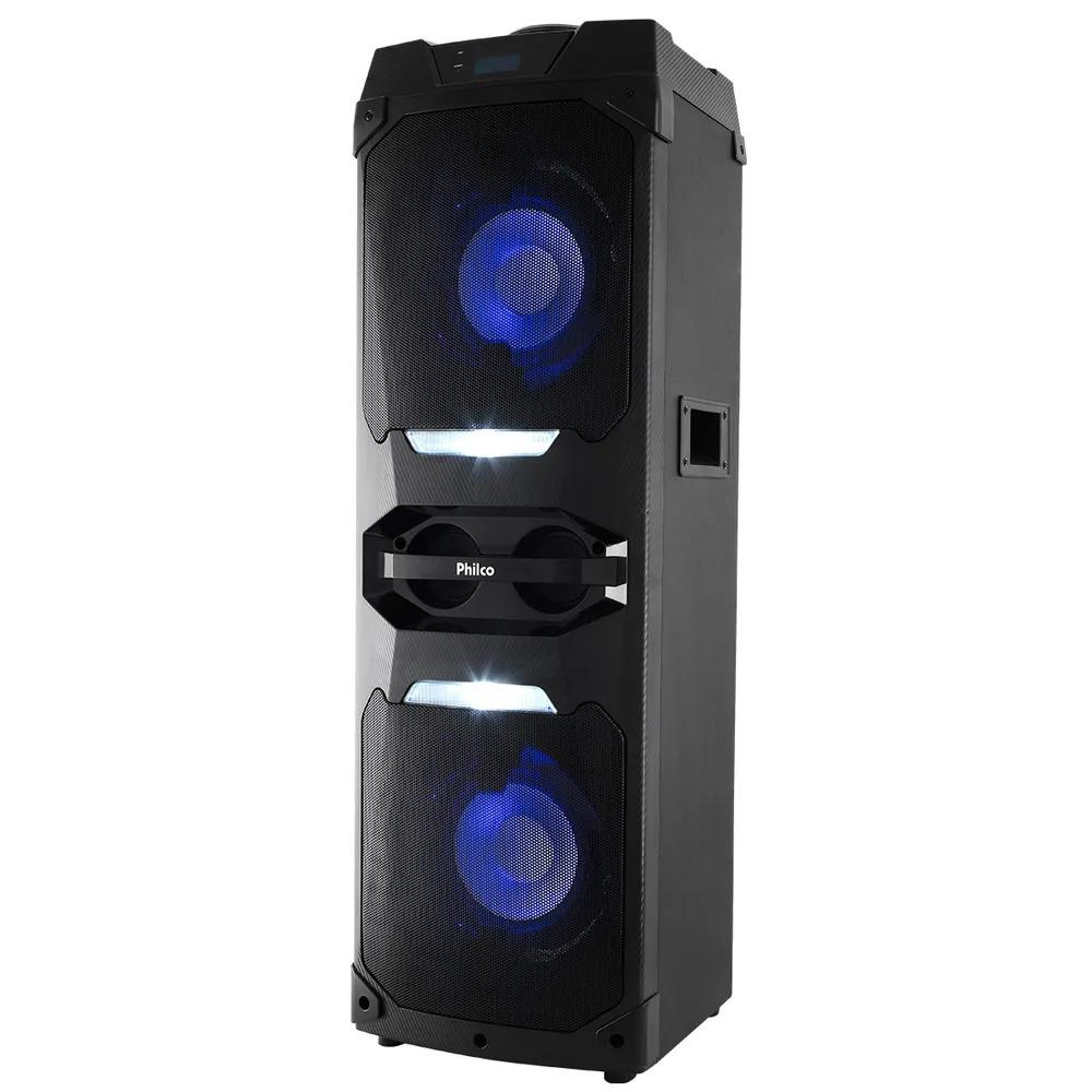 Caixa Acústica Philco Torre PCX16000 Bluetooth Entradas Auxiliar USB, Microfone FM e 1600W