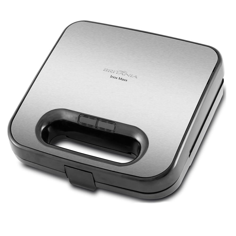 Sanduicheira e Grill Britânia Titanium Inox Maxx BGR08P – Inox