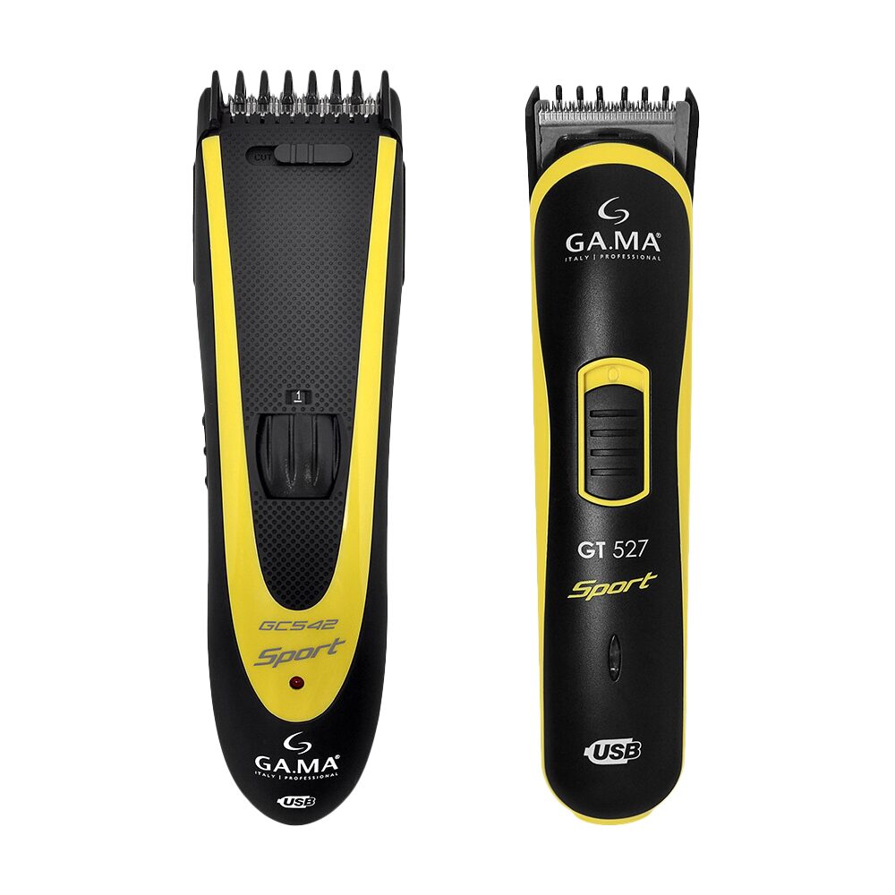 Kit Máquina de Corte GAMA Italy GCS547 Sport USB – Amarelo/Preto