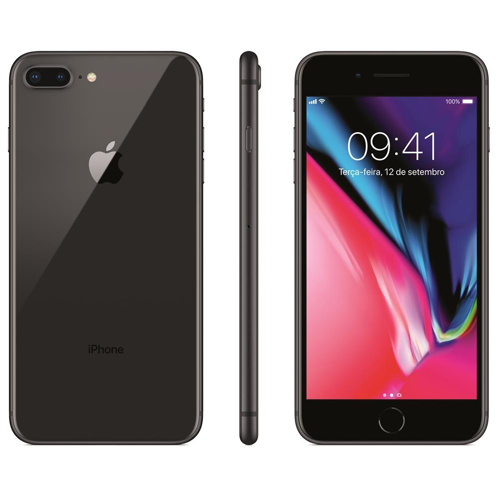 Iphone 8 Plus 128GB IOS Câmera 12mp 4G Wi-Fi - Apple