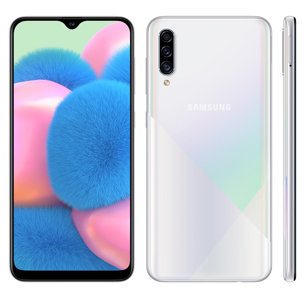 Smartphone Samsung Galaxy A30s 64GB Dual Chip 4GB RAM Tela 6,4" - Branco