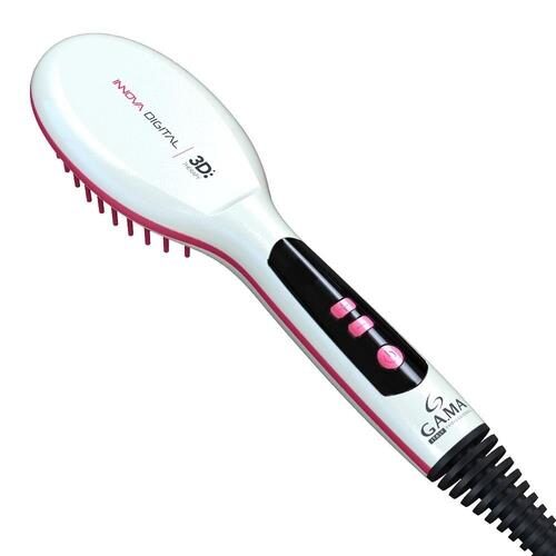 Escova Alisadora Gama Italy Innova Digital 3D Bivolt – Branca