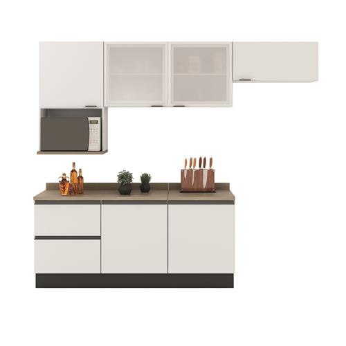 Cozinha Bartira Linea 6 Portas, 3 Gavetas e 2 Portas de Vidro é boa?