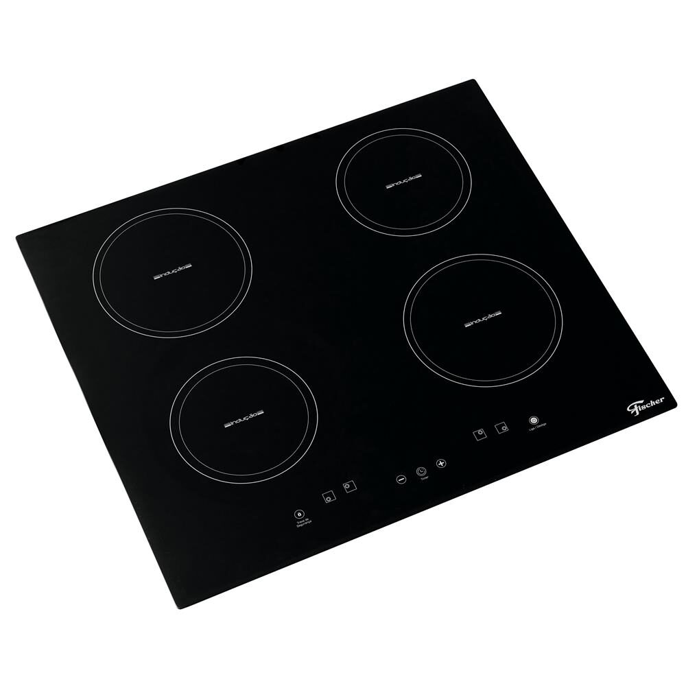 Cooktop Fischer 4 Bocas por Indução Mesa Vitrocerâmica Preto – 220v