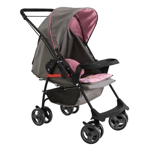 Black Friday 21 Carrinho De Bebe Galzerano Milano Reversivel 0 A 15kg Preto Grafite Rosa Casas Bahia