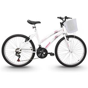 Bicicleta Aro 24 Caloi 21 Marchas Ceci Lazer Branca Bicicleta Aro 24 Com Cesto Em Promocao Comprar Nas Lojas Casas Bahia