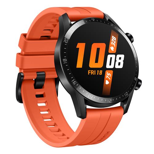 Menor preço em Smartwatch Huawei Watch GT 2 (46mm) Laranja com Tela Amoled de 1.39", Bluetooth, GPS, Sensor de Frequência Cardíaca e Resistente à Água