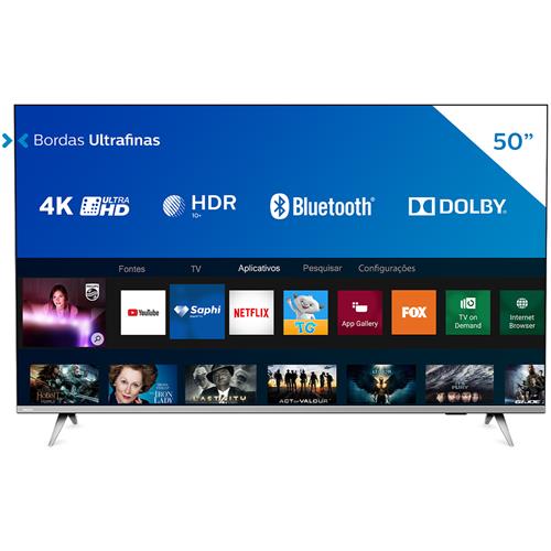 Smart TV LED 50" 4K Philips 50PUG6654/78 com HDR, Dolby Vision, Dolby