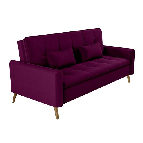 Sofá-cama Matrix Donna em Veludo com Pés Palito é boa?