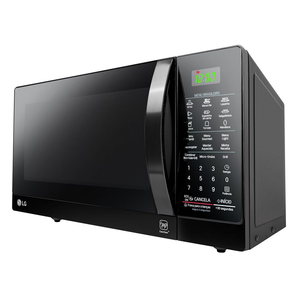 Forno de Micro-ondas LG MH7097AR com Grill de Quartzo 30L - Preto 220V