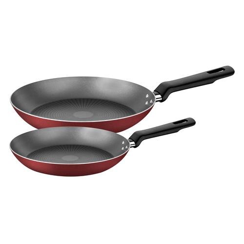 Menor preço em Conjunto de Frigideiras Tramontina Loreto com Revestimento Interno Antiaderente Starflon T1 Vermelho – 2 Peças