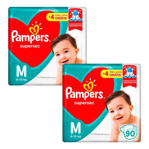 Menor preço em Fralda Pampers Supersec M - 180 Unidades