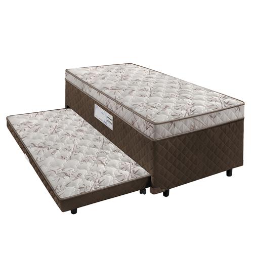 Cama Box Conjugada Solteiro Somopar Carol Ortopédica com Cama Auxiliar 58x88x188 cm é boa?