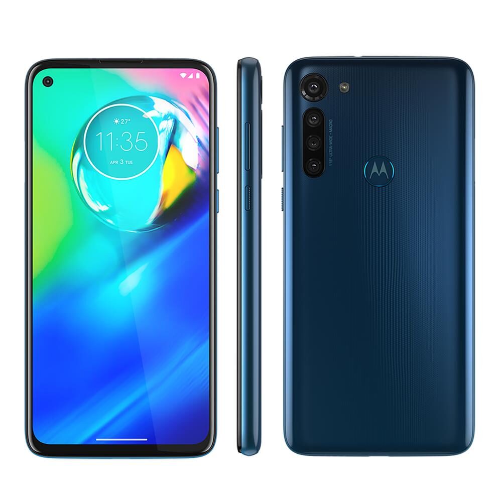 Smartphone Motorola Moto G8 Power Azul Atlântico 64GB, Tela de 6.4” FHD+, Câmera Traseira Quádrupla, Android 10 e Processador Qualcomm Octa-Core